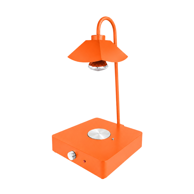 Single Side Tube Lotus Shade Food Heat Lamp with Heated Square Base Mechanical Control