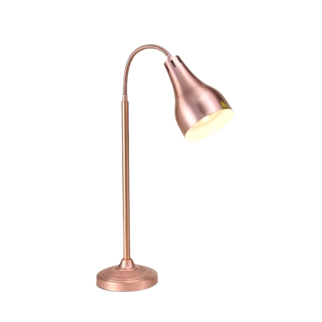 Single Head Straight Arm Food Heat Lamp with Freestanding Base