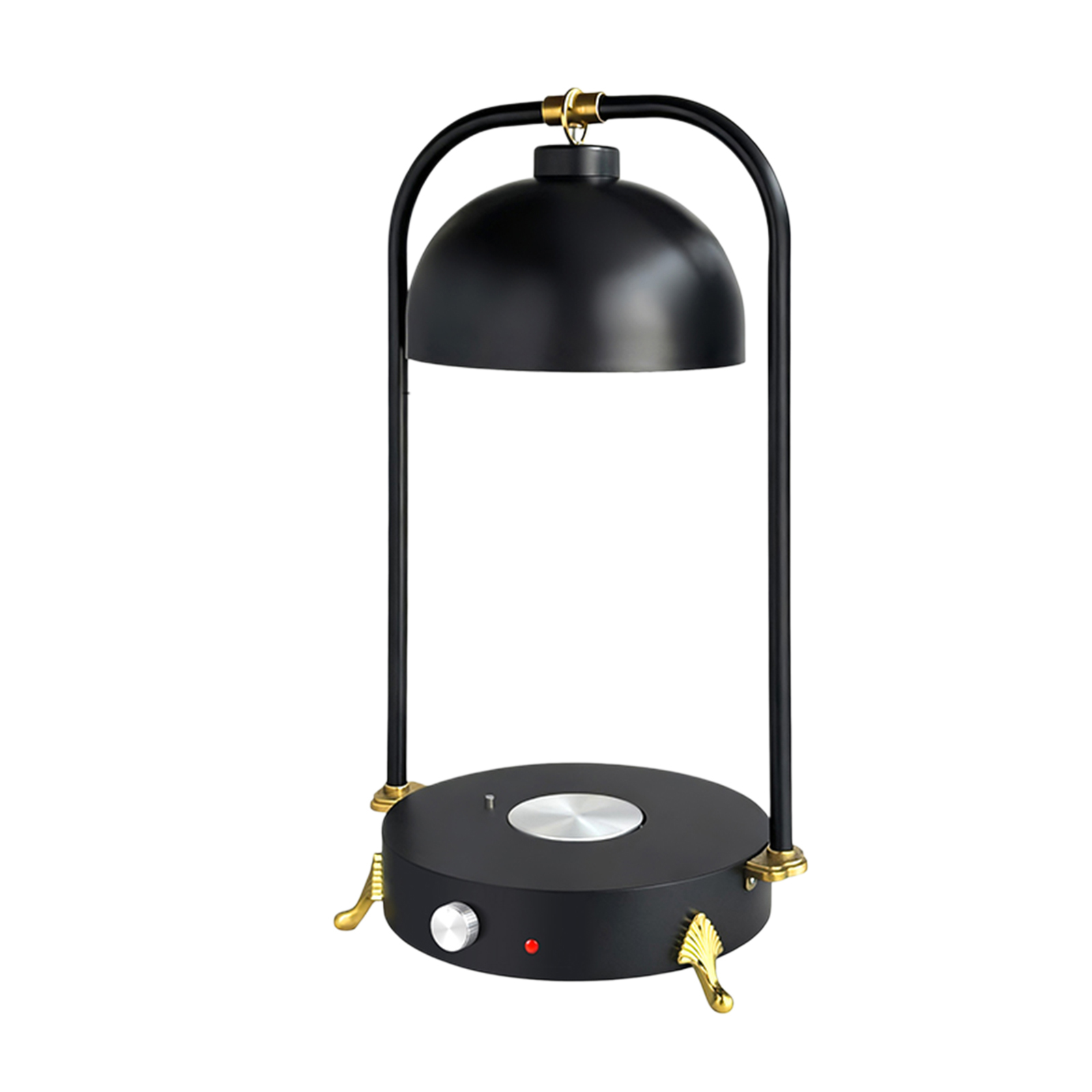 Double Side Tube Round Shade Food Heat Lamp with Heated Round Base Mechanical Control