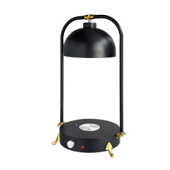Double Side Tube Round Shade Food Heat Lamp with Heated Round Base Mechanical Control