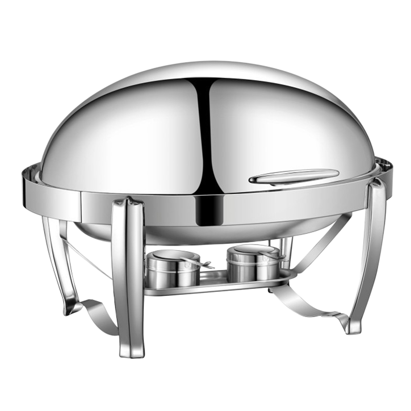 YT-CDSV6-C 9L Low Stand Round Roll Top Chafing Dish