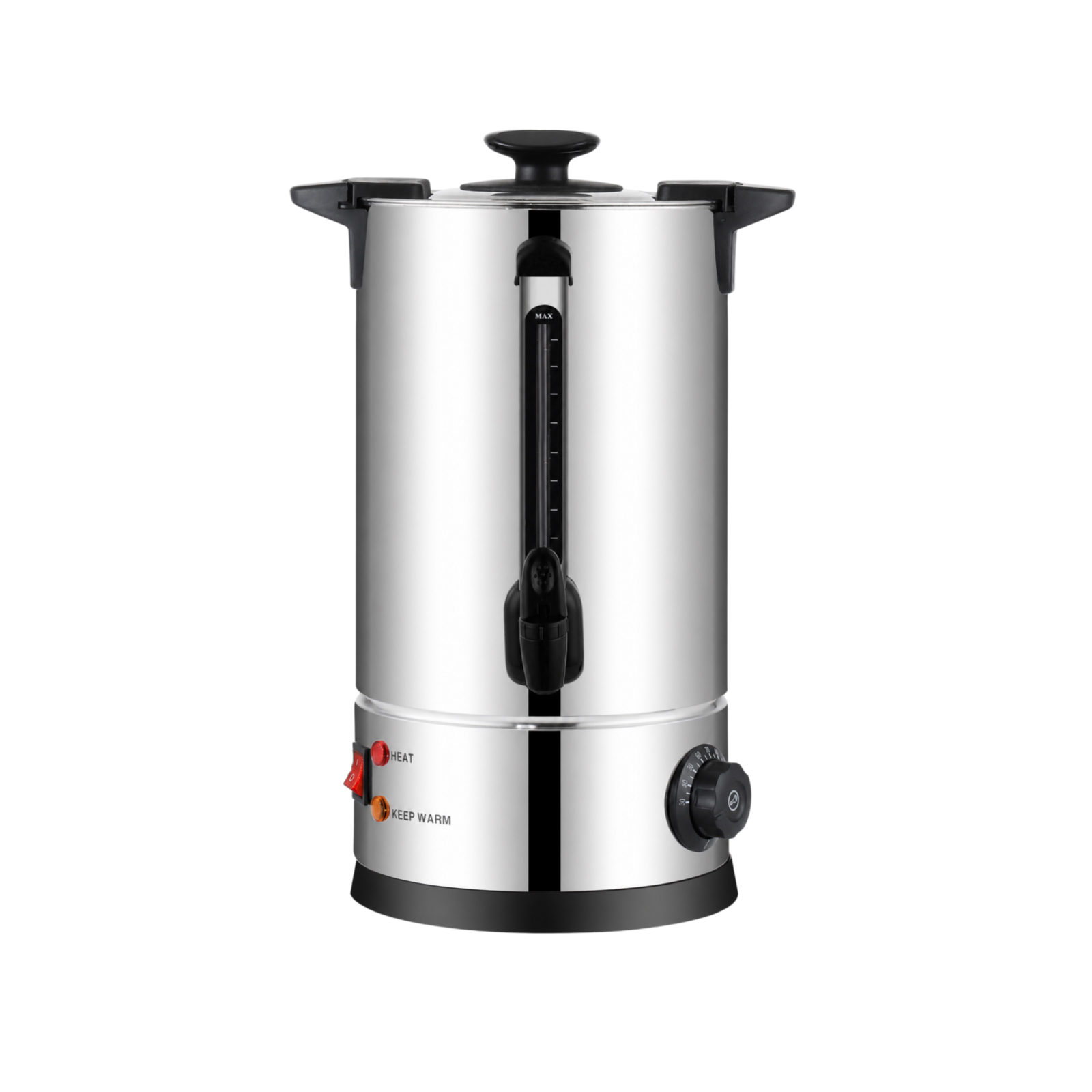 Double Wall Stainless Steel Water Boiler with M Shape Water Gauge and A Rotary Lock Lid