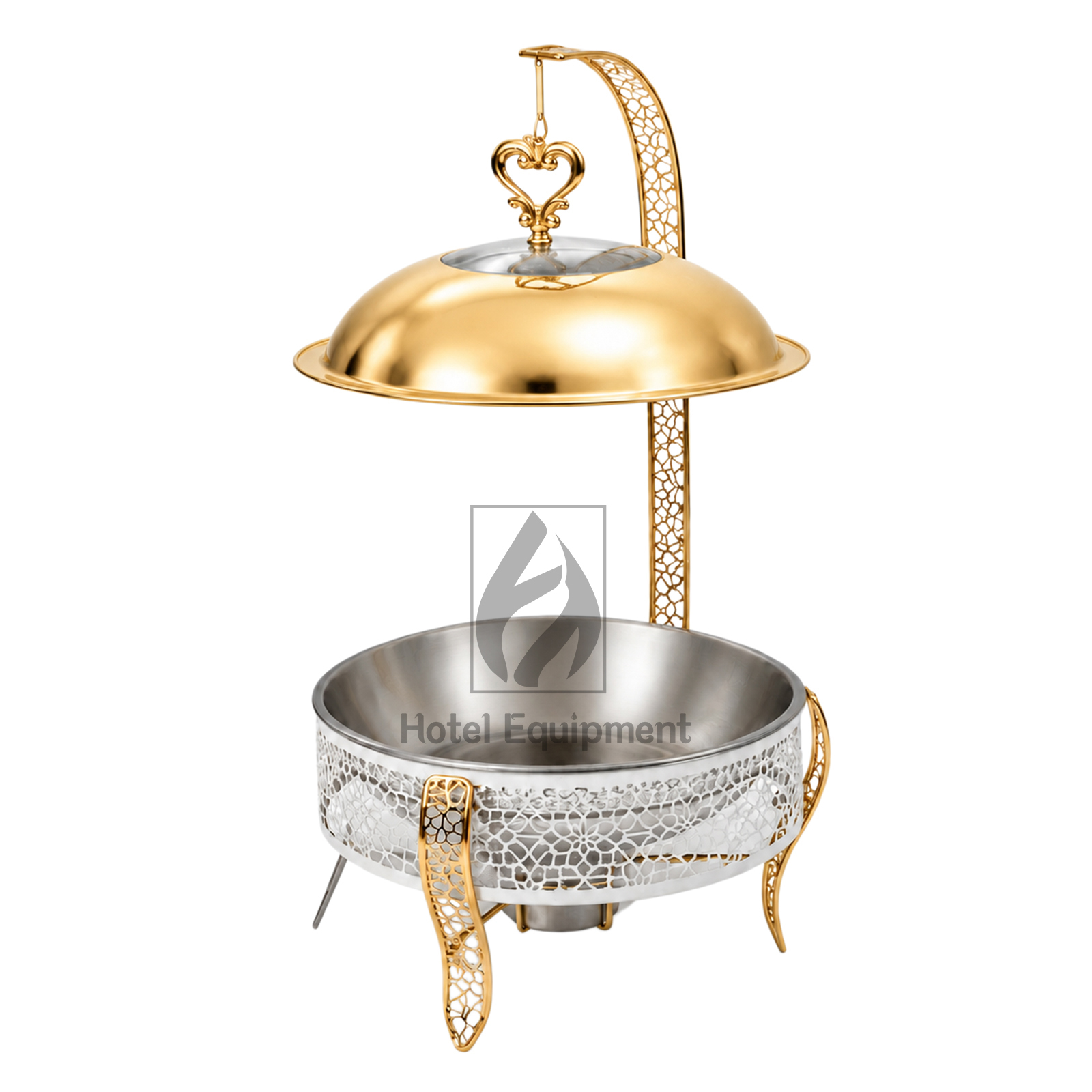 8L Luxury Three-Leg Visible Lid Hanging Chafing Dish