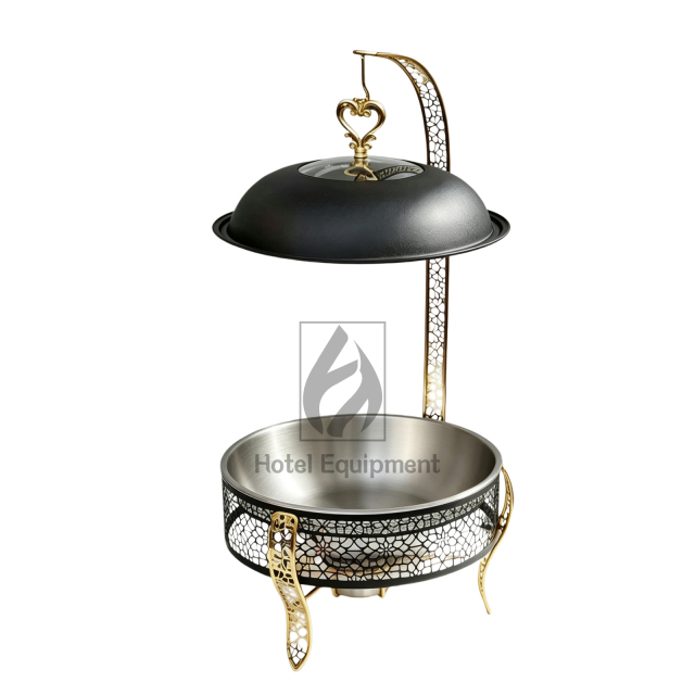 8L Luxury Three-Leg Visible Lid Hanging Chafing Dish