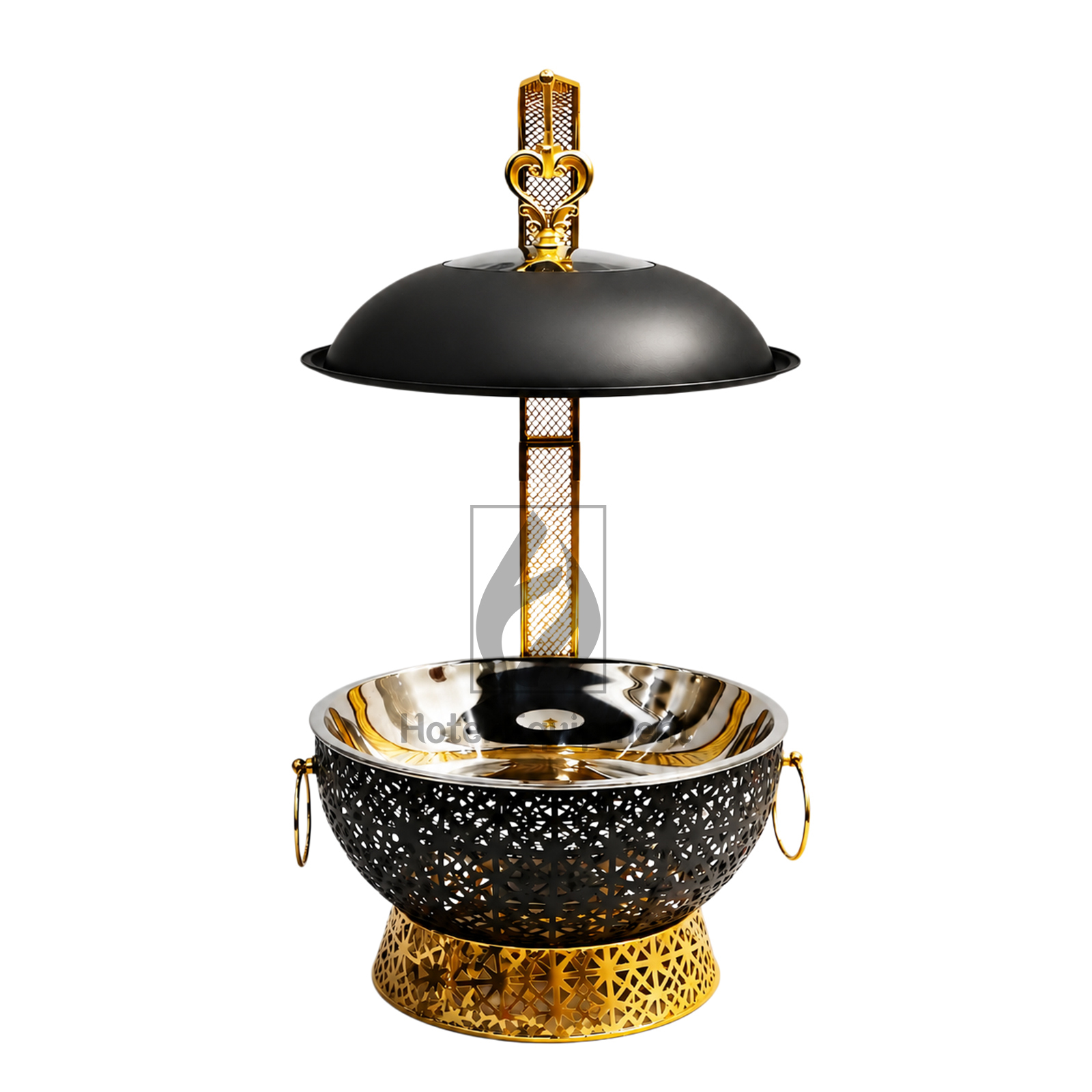 8L Luxury Embossed Visible Lid Hanging Chafing Dish