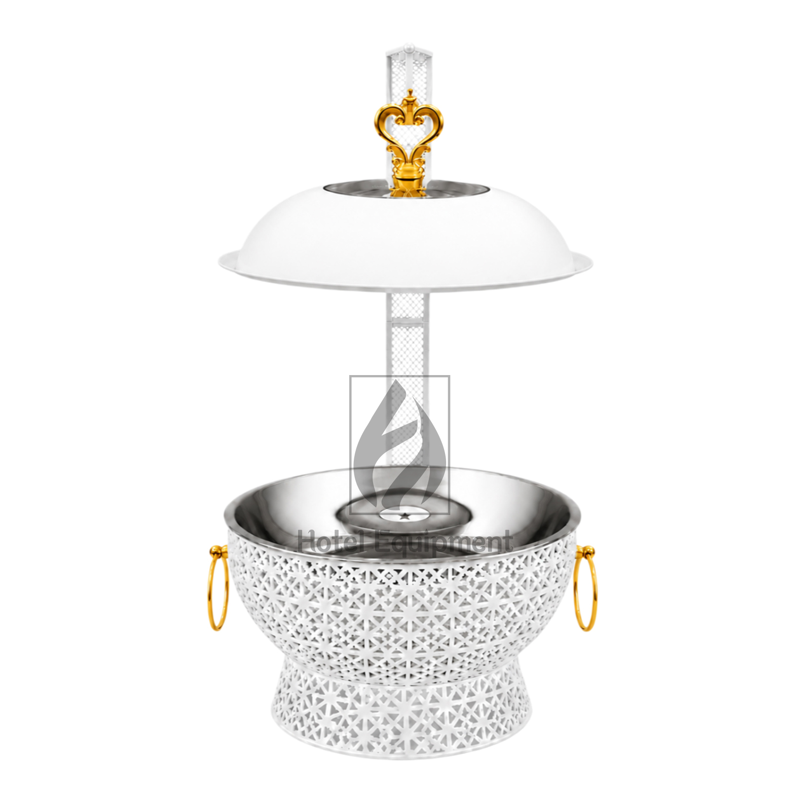 8L Luxury Embossed Visible Lid Hanging Chafing Dish