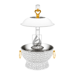 8L Luxury Embossed Visible Lid Hanging Chafing Dish