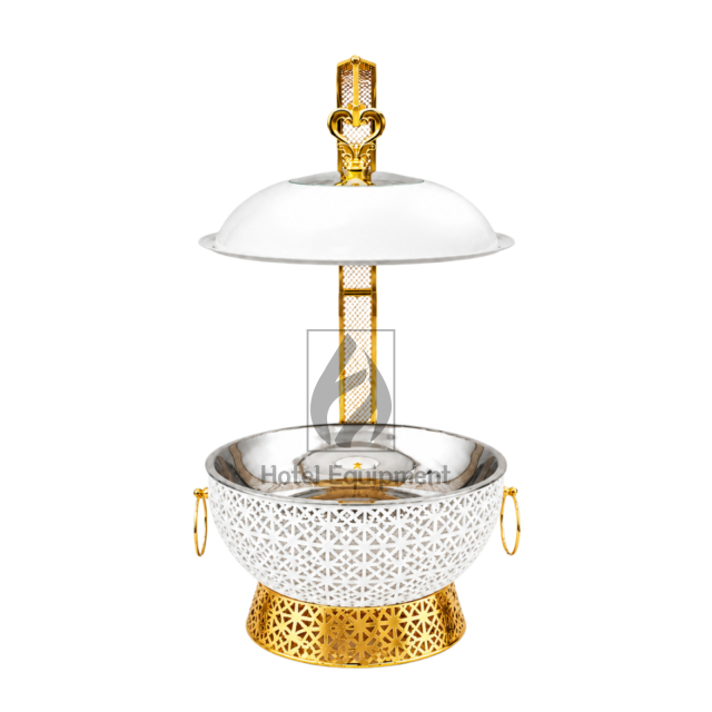 8L Luxury Embossed Visible Lid Hanging Chafing Dish