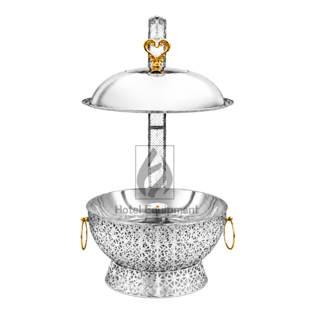8L Luxury Embossed Visible Lid Hanging Chafing Dish