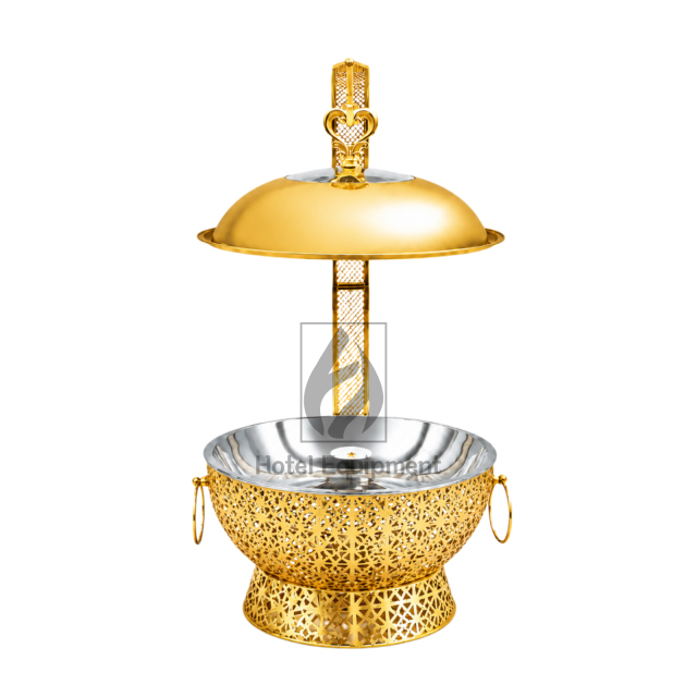 8L Luxury Embossed Visible Lid Hanging Chafing Dish