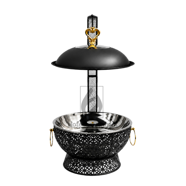 8L Luxury Embossed Visible Lid Hanging Chafing Dish