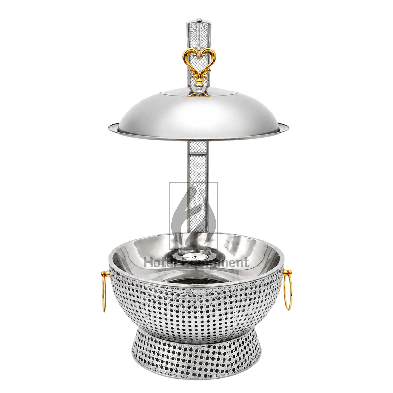 8L Luxury Peanut Pattern Visible Lid Hanging Chafing Dish