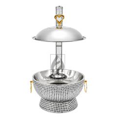 8L Luxury Peanut Pattern Visible Lid Hanging Chafing Dish