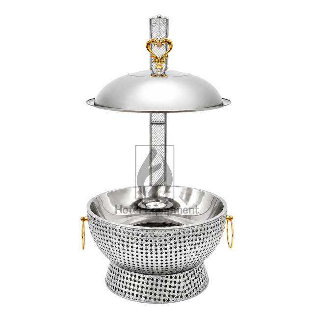 8L Luxury Peanut Pattern Visible Lid Hanging Chafing Dish