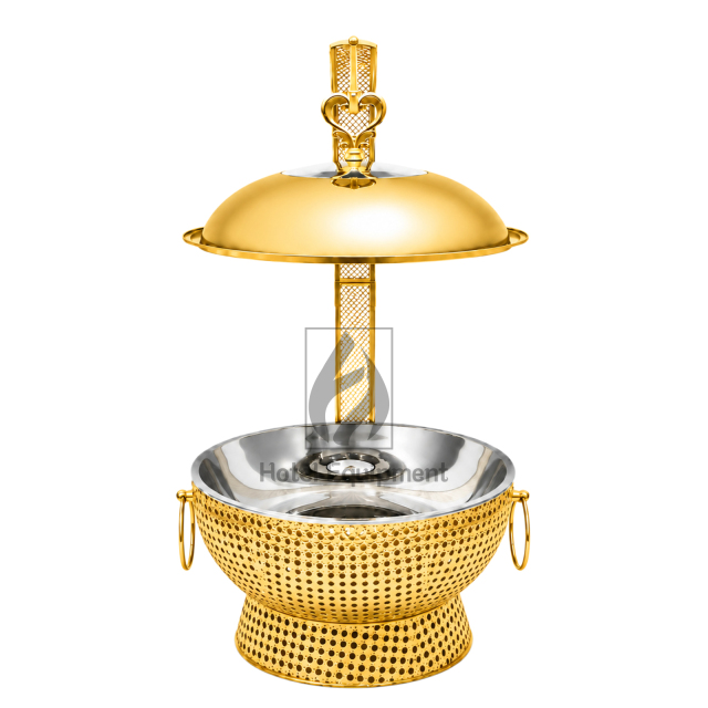 8L Luxury Peanut Pattern Visible Lid Hanging Chafing Dish