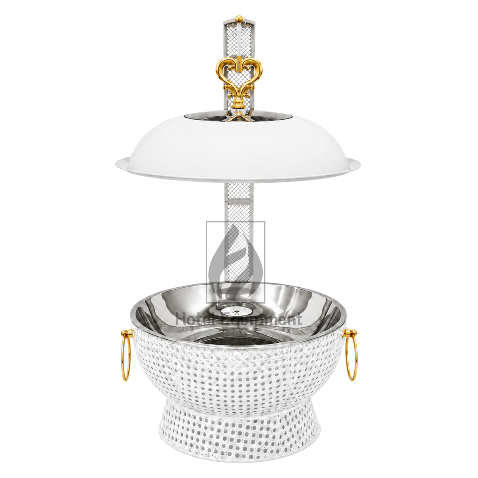 8L Luxury Peanut Pattern Visible Lid Hanging Chafing Dish