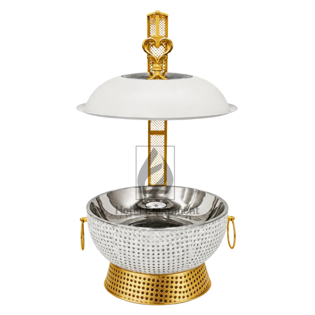 8L Luxury Peanut Pattern Visible Lid Hanging Chafing Dish