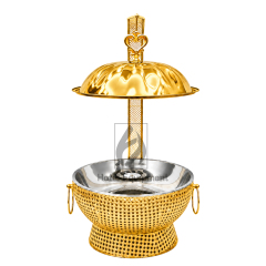 8L Luxury Peanut Pattern Pumpkin Lid Hanging Chafing Dish