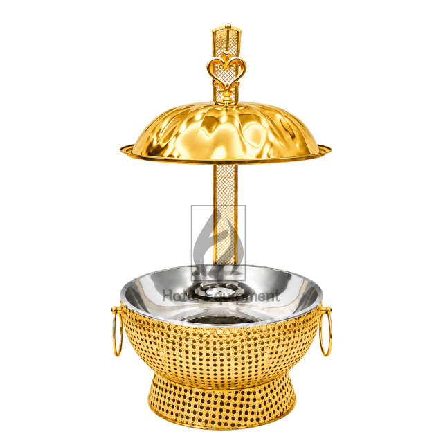 8L Luxury Peanut Pattern Pumpkin Lid Hanging Chafing Dish