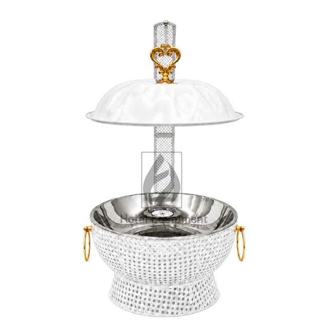 8L Luxury Peanut Pattern Pumpkin Lid Hanging Chafing Dish