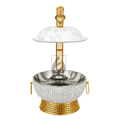 8L Luxury Peanut Pattern Pumpkin Lid Hanging Chafing Dish