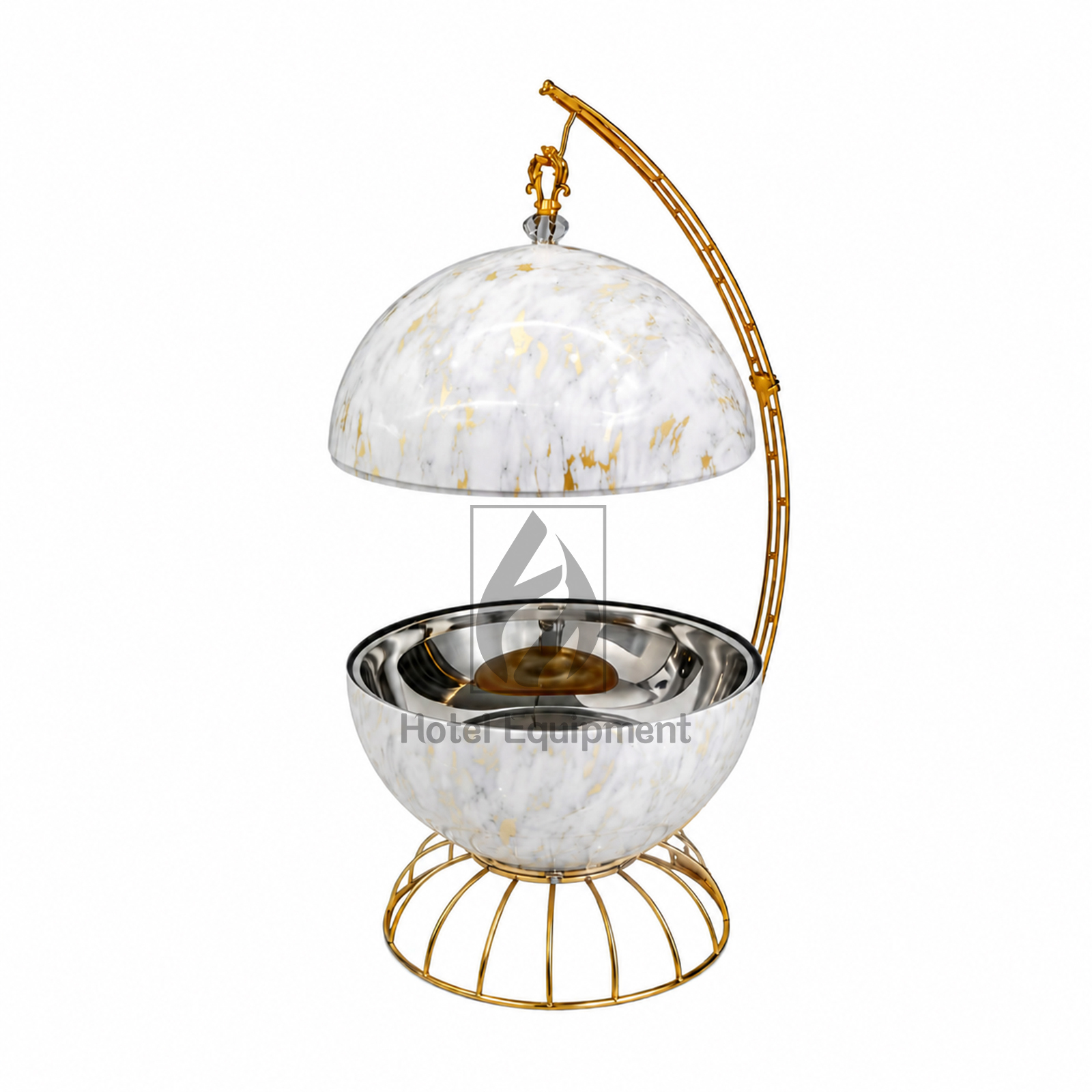 8L Luxury Globe Hanging Chafing Dish without Pattern