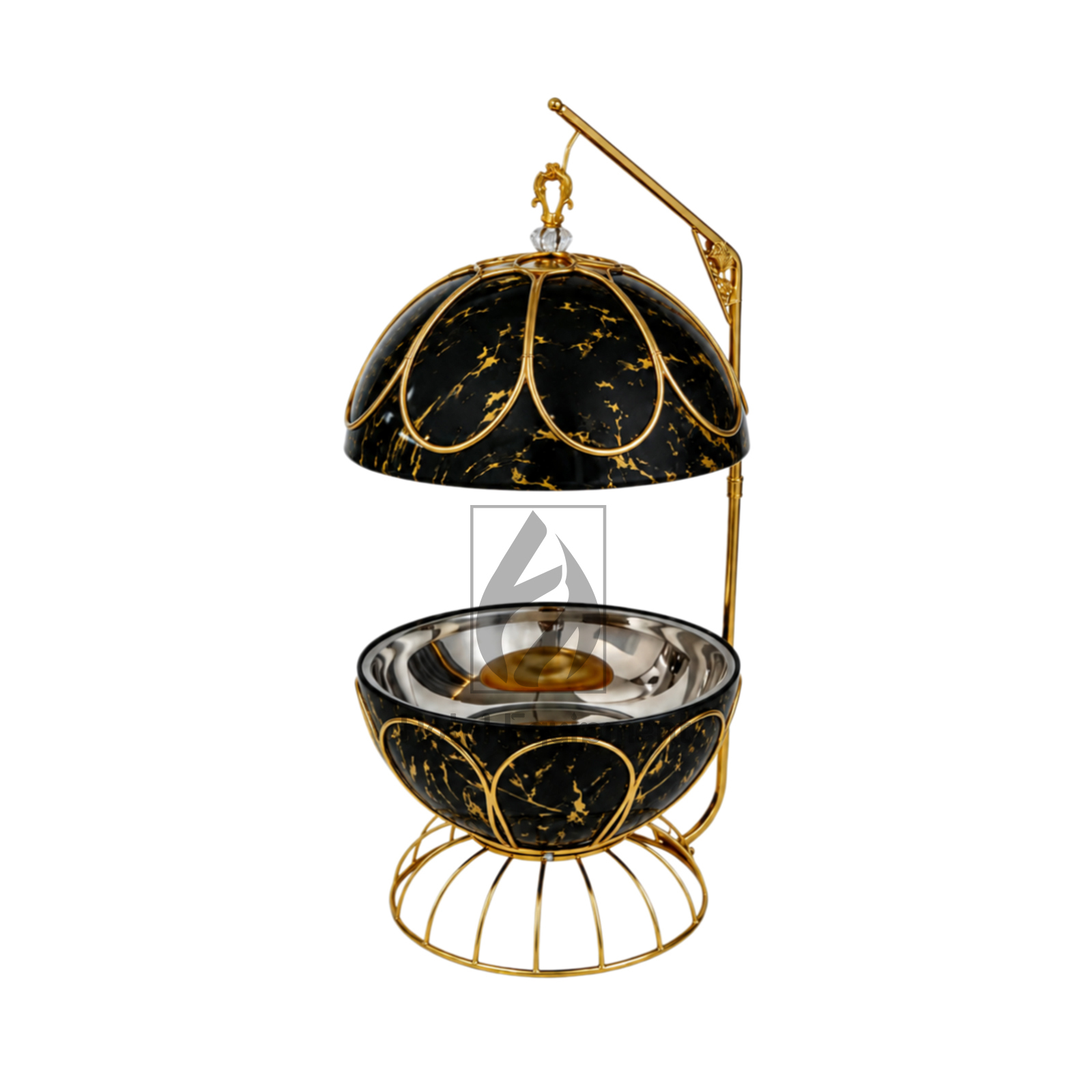 8L Luxury Globe Hanging Chafing Dish with Pattern