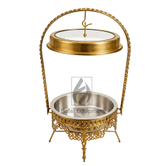 9L Luxury Floral Combination Visible Lid Hanging Chafing Dish