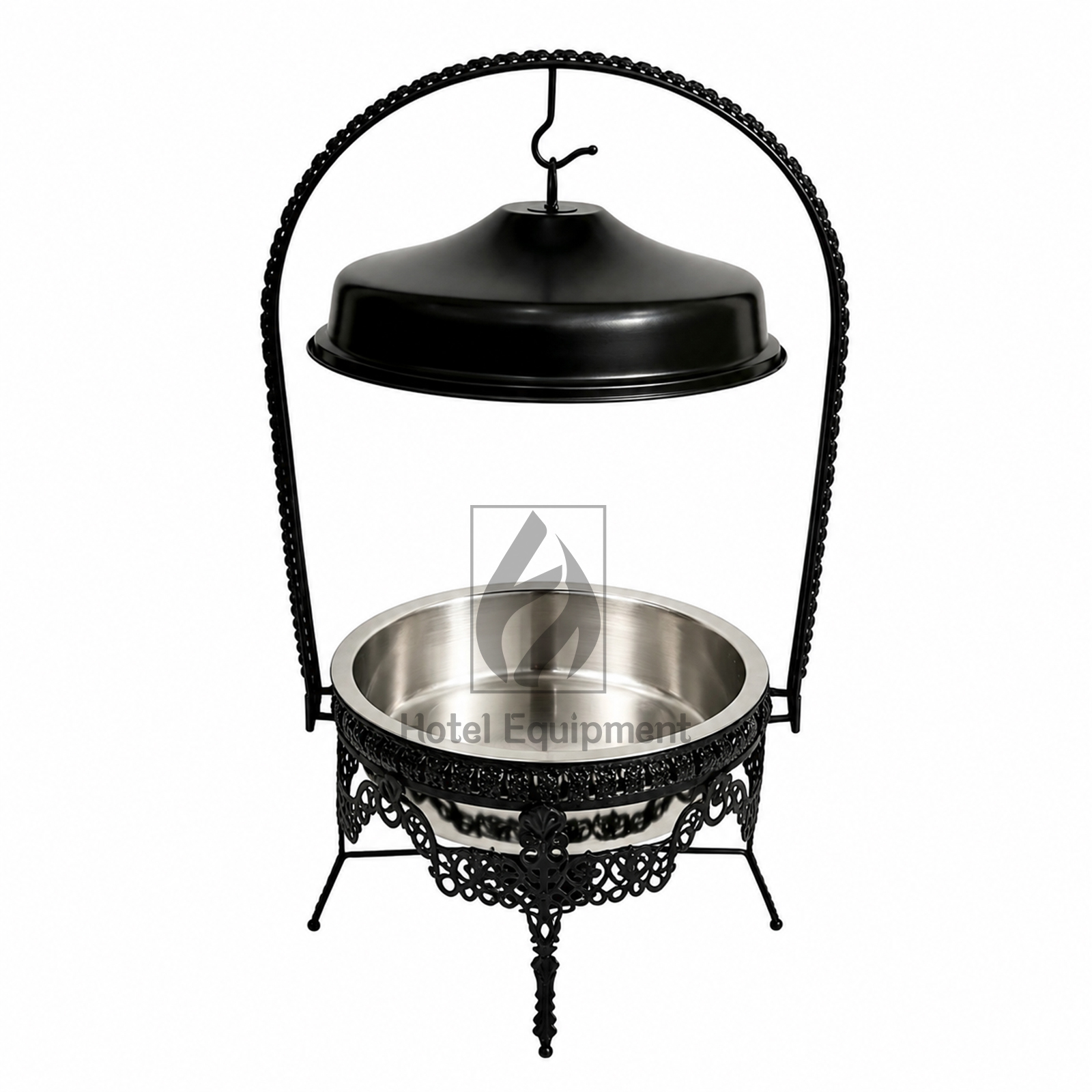 9L Luxury Floral Combination Stainless Steel Lid Hanging Chafing Dish
