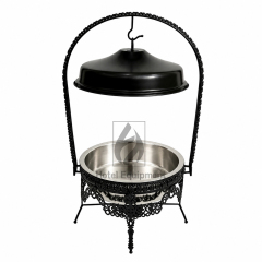 9L Luxury Floral Combination Stainless Steel Lid Hanging Chafing Dish