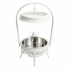 9L Luxury Floral Combination Visible Lid Hanging Chafing Dish