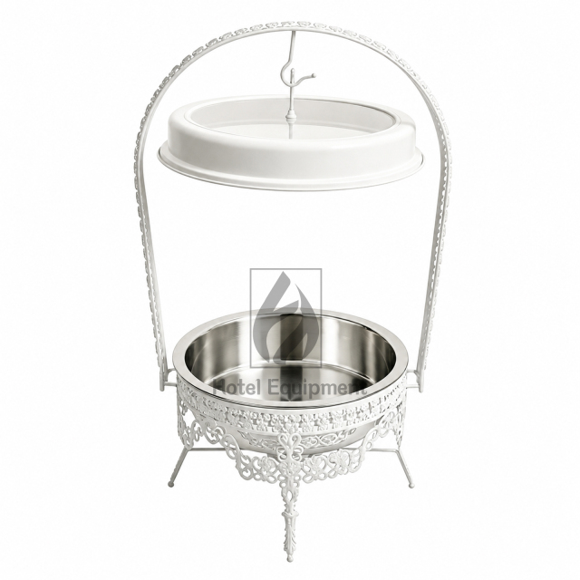 9L Luxury Floral Combination Visible Lid Hanging Chafing Dish