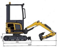 Backed by AMDIGGER’s years of expertise as a China brand  crawler excavator AMDIGGER XZ15 digger excavator for sale high-value solution for your digging and earthmoving needs