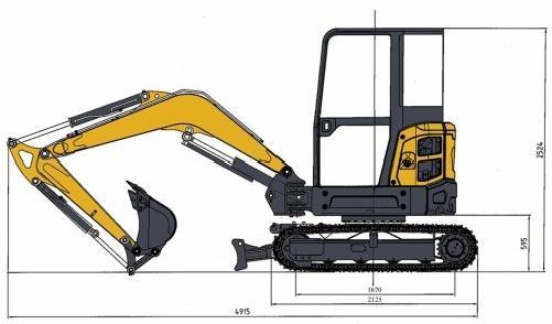 Most famous Excavator brand AMDIGGER XZ35 bese mini excavate for your option Germany and other European counties hot sale