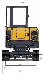 Most famous Excavator brand AMDIGGER XZ35 bese mini excavate for your option Germany and other European counties hot sale