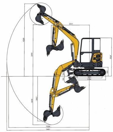 Most famous Excavator brand AMDIGGER XZ35 bese mini excavate for your option Germany and other European counties hot sale