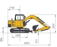 AMDIGGER XZ75 - 0.28m³ Hydraulic Excavator | Global Shipping & High Efficiency hot sales in the EURO counties