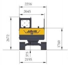 AMDIGGER XZ75 - 0.28m³ Hydraulic Excavator | Global Shipping & High Efficiency hot sales in the EURO counties