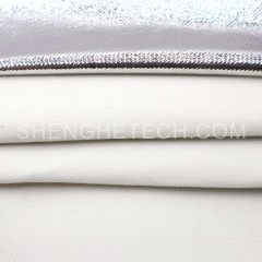Aluminized viscose and fiberglass fabric
