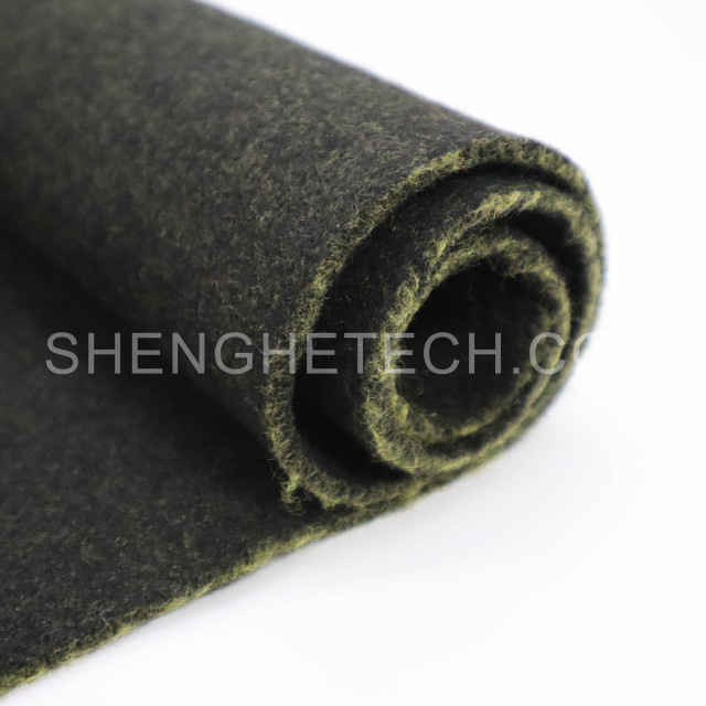 Fireproof felt fabric