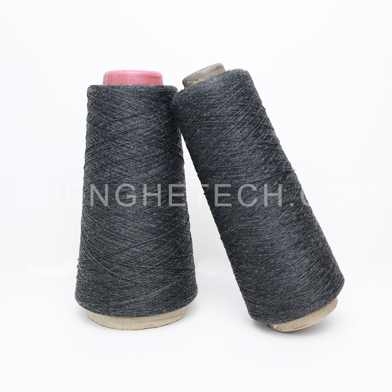 Fil filé composé à 70 % de fibres pan préoxydées et à 30 % de mélange de méta-aramide,Fil mélangé préoxydé et méta-aramide