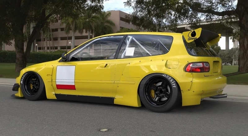 Honda Civic Hatchback 1995 Wide Body Kit