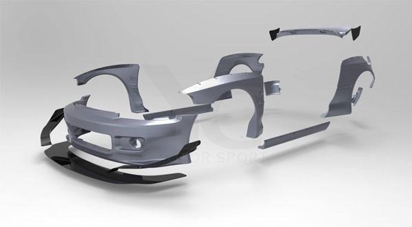 Honda Civic Hatchback 1995 Wide Body Kit