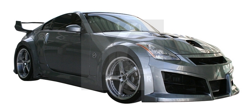 2002-2008 Nissan 350Z Z33 IBD HAVOC Wide Style Body Kit including Front Bumper, Fender Flare Kit, Side Skirts, Rear Bumper