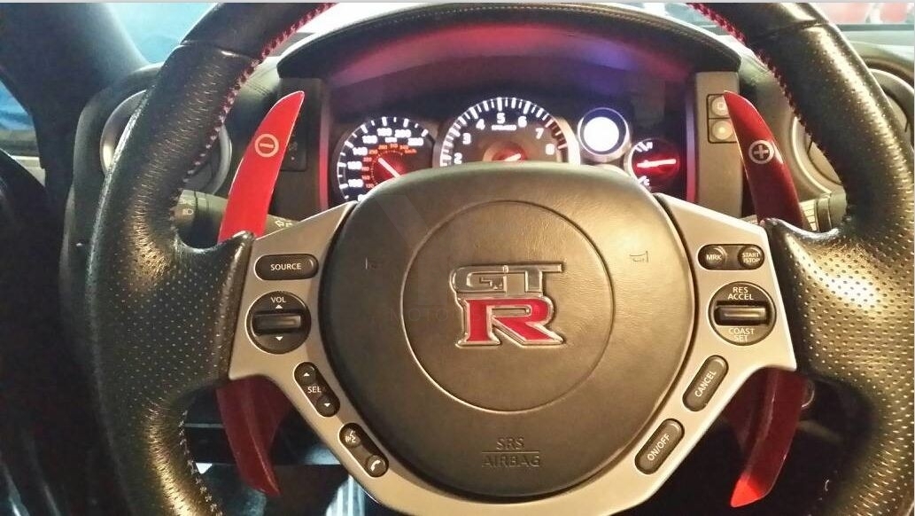 2008-2015 Nissan R35 GTR CBA DBA AT Style Lenthened Shift Paddle