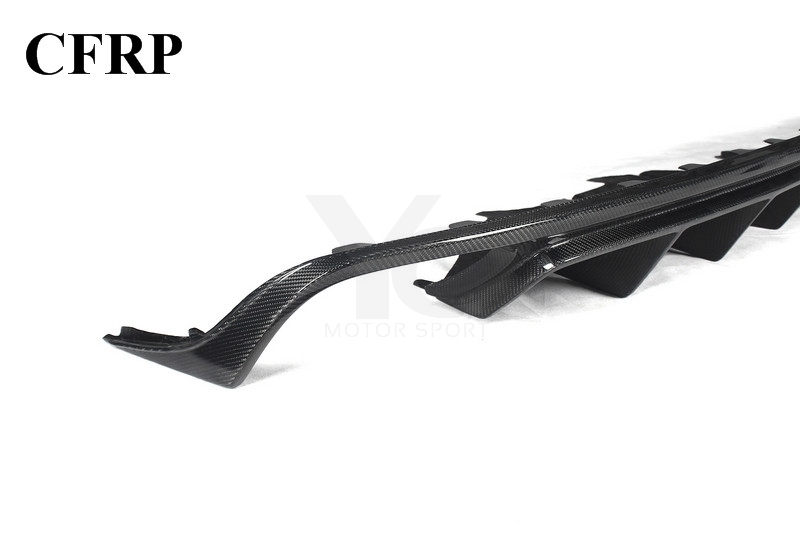 2014-2018 Porsche Type 95B Turbo AS Black Label Style Rear Diffuser