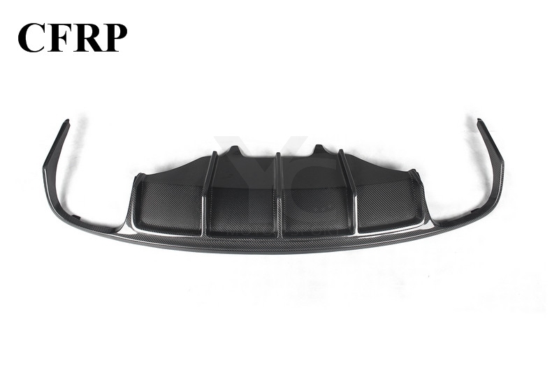 2014-2018 Porsche Type 95B Turbo AS Black Label Style Rear Diffuser
