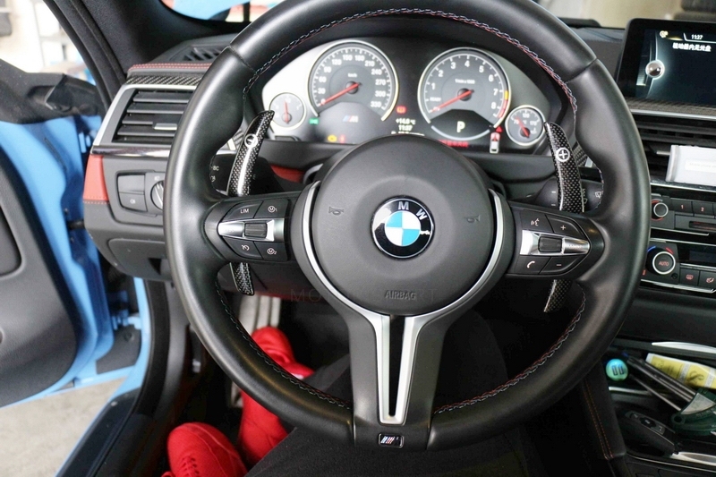 2015-2016 BMW F1x F2x F3x F8x Sport Version M2 M3 M4 M5 M6 X5M X6M Plain Weave Glossy Finish Extended Shift Paddle
