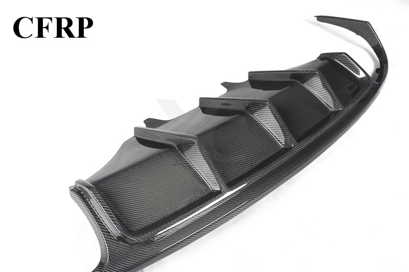 2014-2018 Porsche Type 95B Turbo AS Black Label Style Rear Diffuser