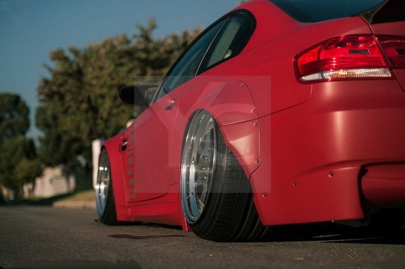 2007-2013 BMW E92 M3 LB LP LW Style Body Kit including Front Diffuser , Whole Fender Flare , Rear Spat , Trunk Wing